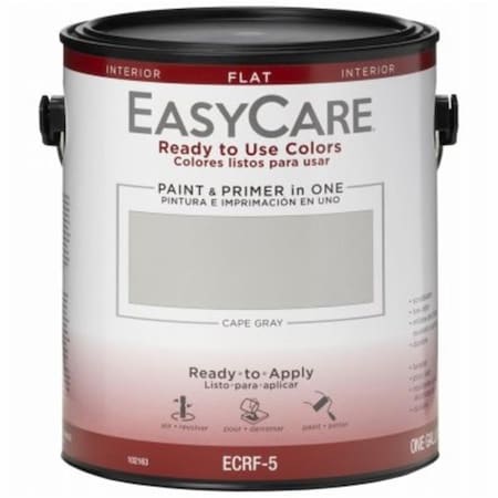 Gourmetgalley 1 gal Interior Flat Acyrlic Colors Paint & Primer Cape Gray GO3864824